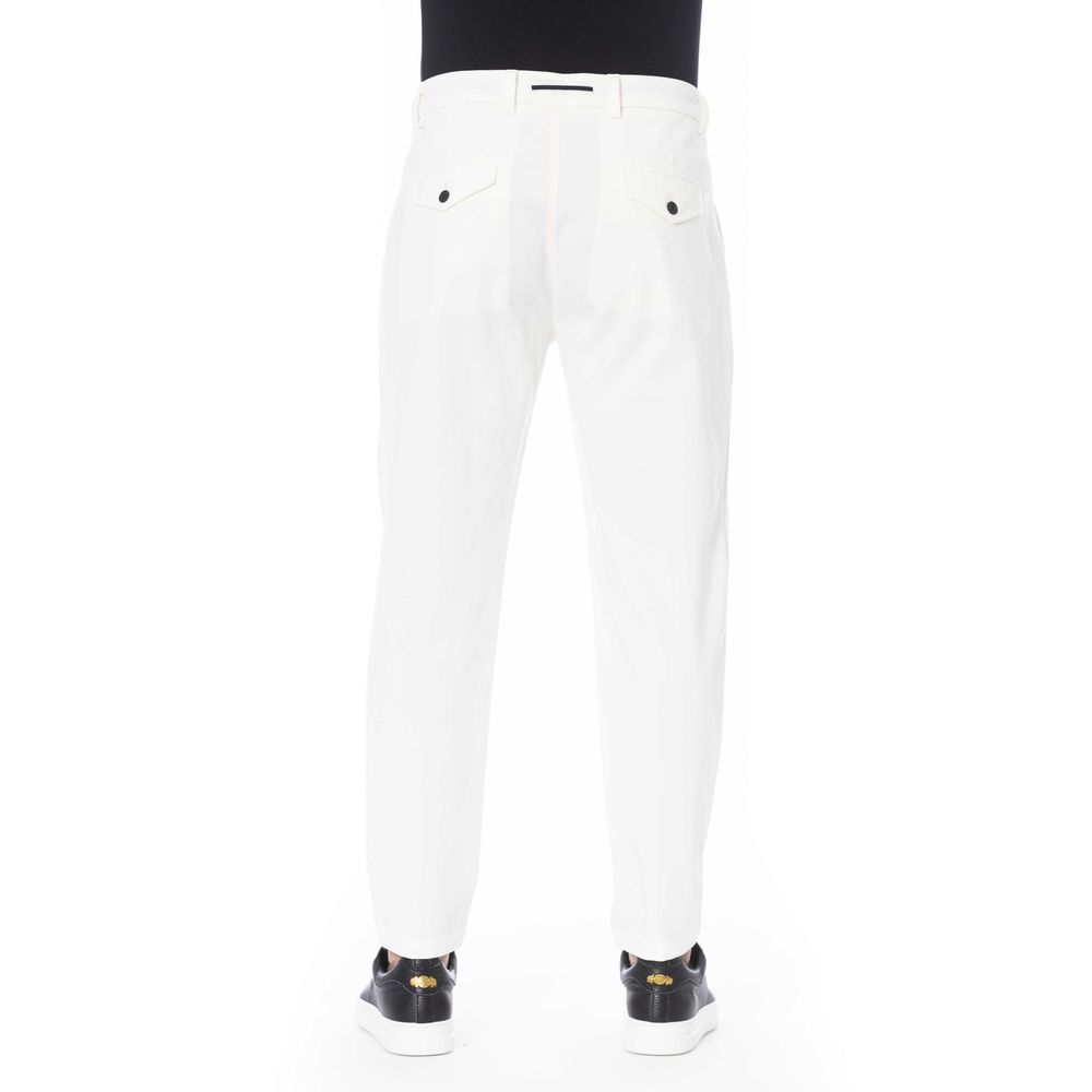 Distretto12 White Cotton Men Pant