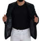 Dolce & Gabbana Black Wool Single Breasted Tuxedo Blazer