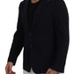 Dolce & Gabbana Black Wool Single Breasted Tuxedo Blazer