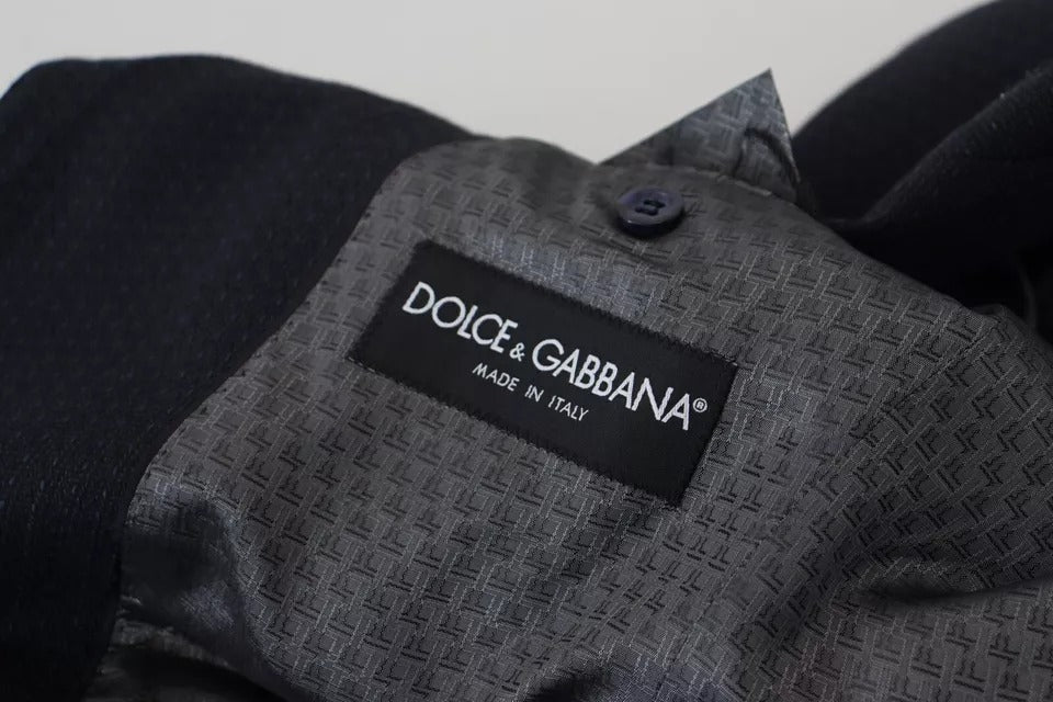 Dolce & Gabbana Black Wool Single Breasted Tuxedo Blazer