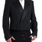 Dolce & Gabbana Black Double Breasted Cropped Blazer SICILIA