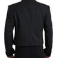 Dolce & Gabbana Black Double Breasted Cropped Blazer SICILIA