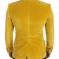 Dolce & Gabbana Yellow Velvet Single Breasted Blazer SICILIA