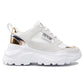 Versace Jeans White Leather Di Calfskin Sneaker