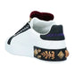 Dolce & Gabbana White Leather Di Calfskin Sneaker