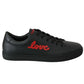 Dolce & Gabbana Black Leather Di Calfskin Sneaker