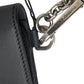 Dolce & Gabbana Black Leather Logo Embossed Men Mini Shoulder Bag