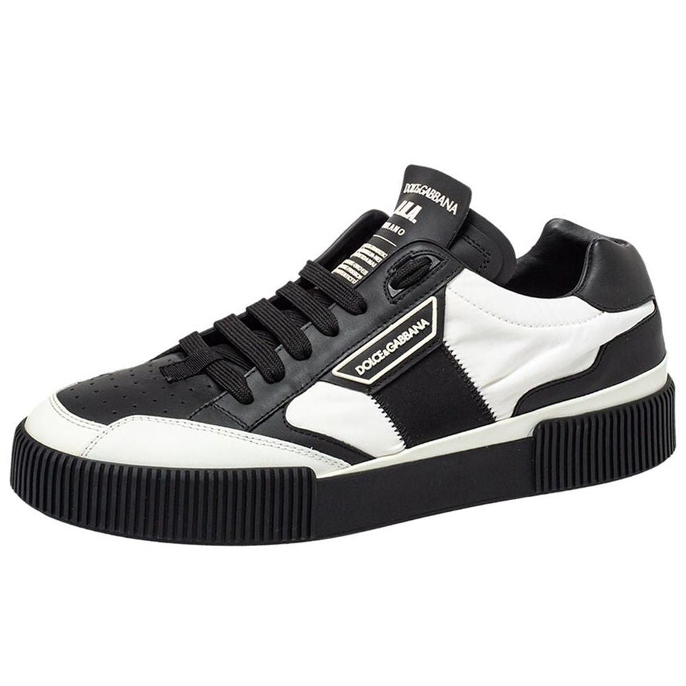 Dolce & Gabbana Black Leather Di Calfskin Sneaker