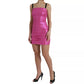 Dolce & Gabbana Pink Polyester Sleeveless Bodycon Mini Dress