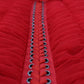 Dolce & Gabbana Red Mesh Trim Bodycon Sheath Midi Dress