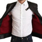 Dolce & Gabbana Black Lamb Leather Biker Coat Jacket