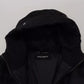 Dolce & Gabbana Black Nylon Hooded Parka Coat Winter Jacket