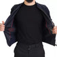 Dolce & Gabbana Dark Blue Suede Lambskin Blouson Jacket