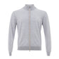 Elegant Gray Wool Gran Sasso Cardigan