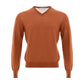 Gran Sasso Chic Orange Woolen Sweater for Sophisticated Men