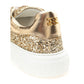 Casadei Gold Leather Sneakers