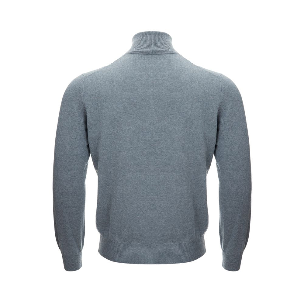 Gran Sasso Elegant Cashmere Gray Men's Sweater