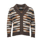 Gran Sasso Multicolor Woolen Cardigan for the Modern Man