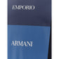 Emporio Armani Elegant Blue Cotton Tee for the Modern Man