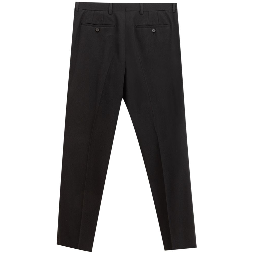 Burberry Elegant Wool Black Trousers for Men