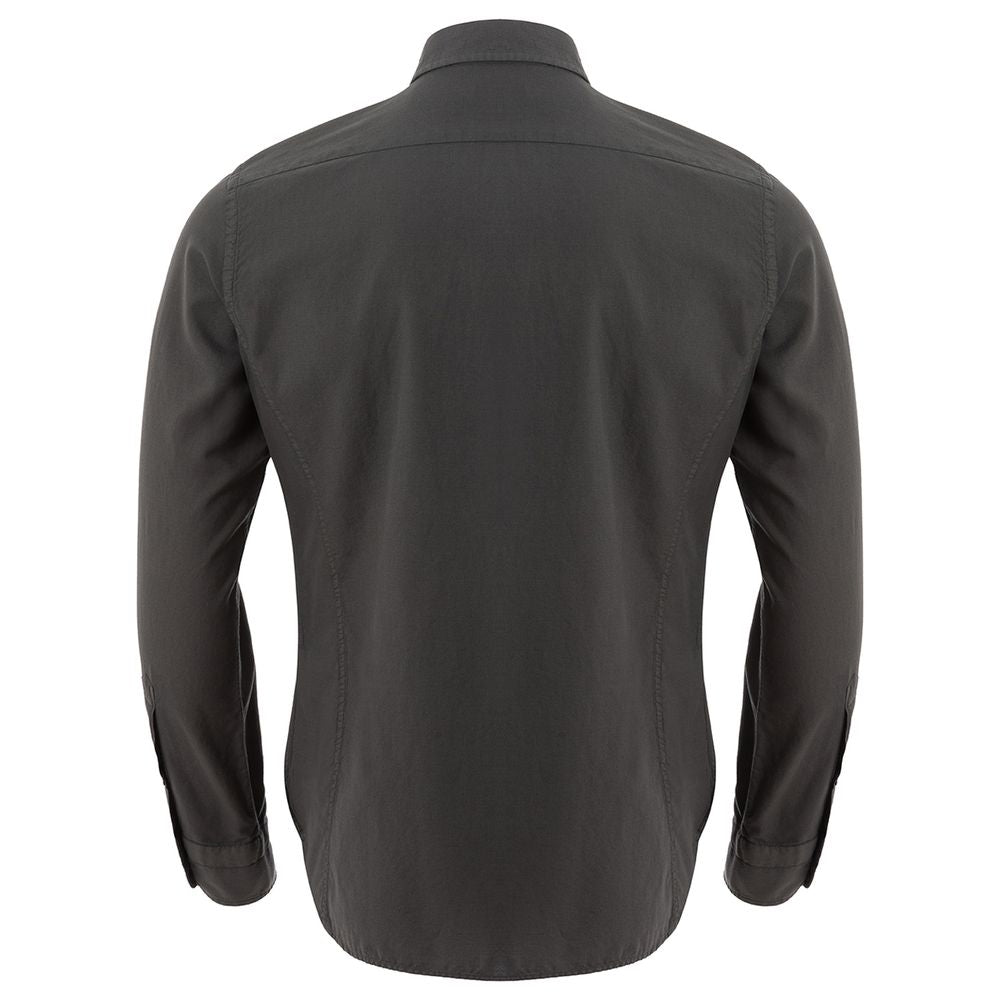 Tom Ford Elegant Gray Cotton Shirt for Men