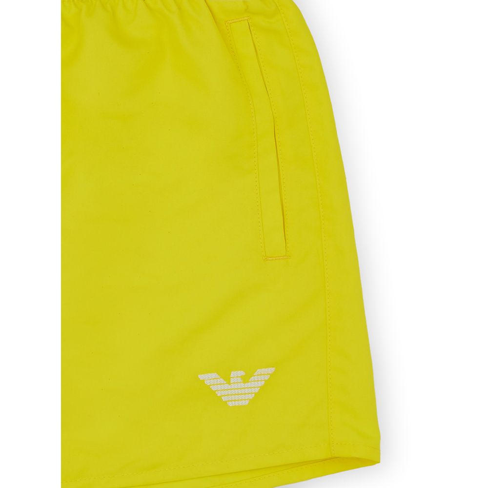 Emporio Armani Sun-Kissed Yellow Swim Shorts for Men