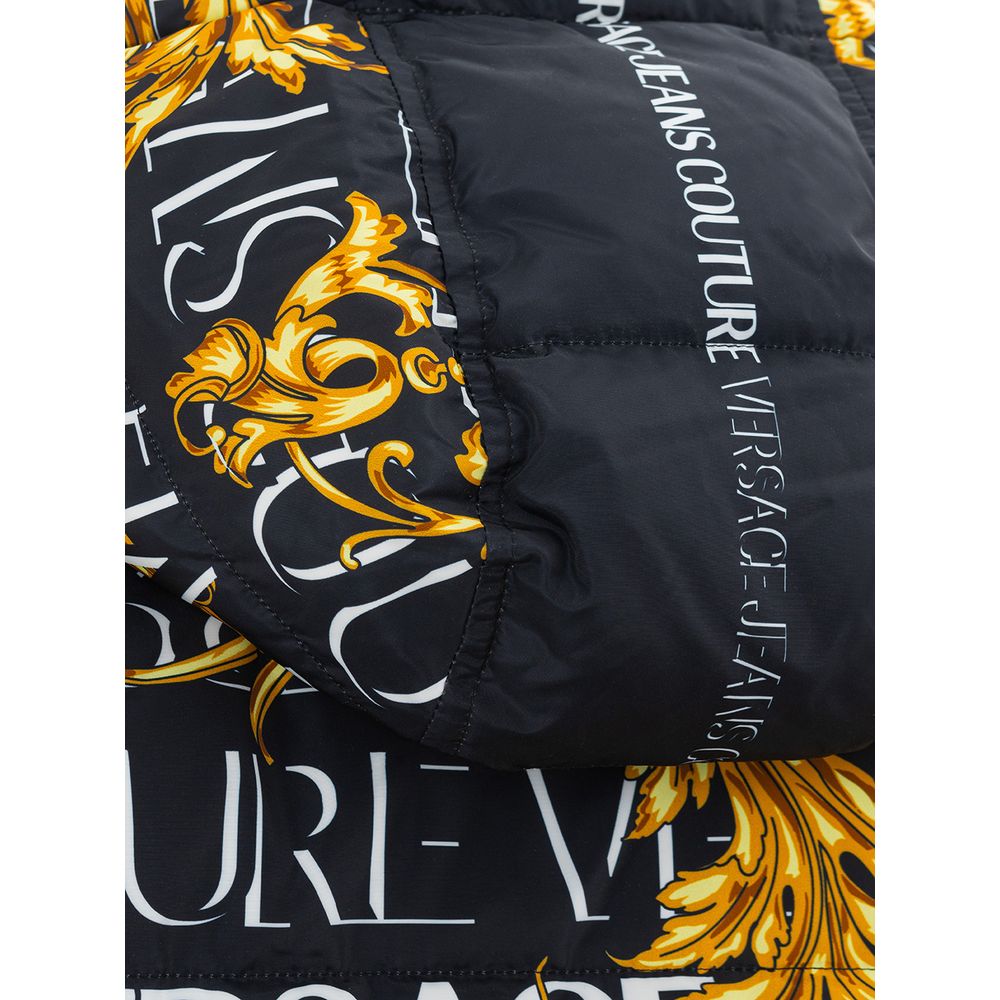 Versace Jeans Sleek Black Versace Polyamide Jacket