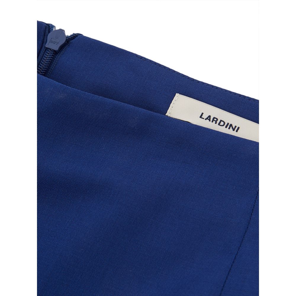 Lardini Elegant Blue Wool Skirt for Sophisticated Style