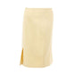 Lardini Elegant Yellow Viscose Skirt for Women