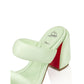 Christian Louboutin Emerald Elegance Leather Sandals