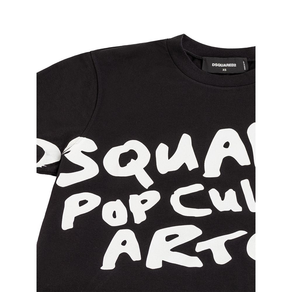 Dsquared² Sleek Cotton Signature Tee in Black