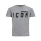 Dsquared² Sleek Gray Cotton Tee for Stylish Men