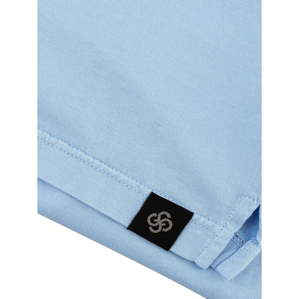 Gran Sasso Elegant Light Blue Cotton Shirt for Men