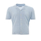 Gran Sasso Elegant Light Blue Linen-Cotton Blend Shirt