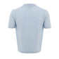 Gran Sasso Elegant Light Blue Linen-Cotton Blend Shirt