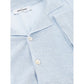 Gran Sasso Elegant Light Blue Linen-Cotton Blend Shirt