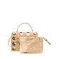 Off-White Chic Beige Leather Handbag for Sophisticated Style