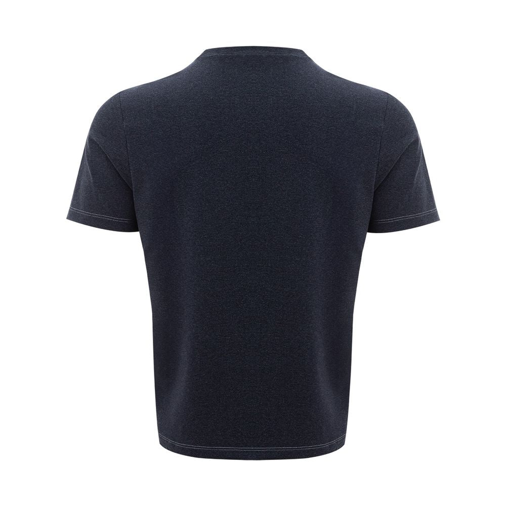 Gran Sasso Elegant Blue Cotton Tee for Distinguished Gentlemen