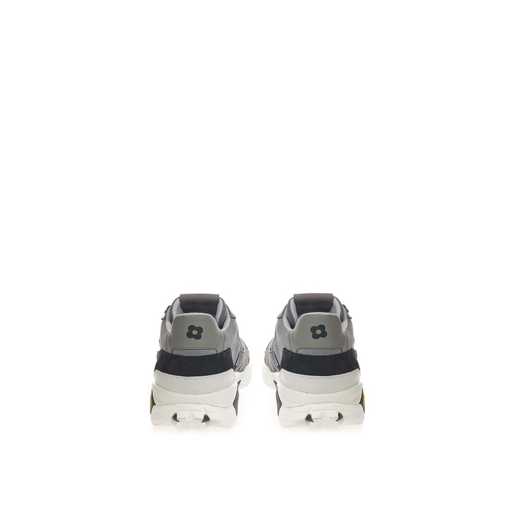 Lardini Elegant Gray Suede Sneakers for Men