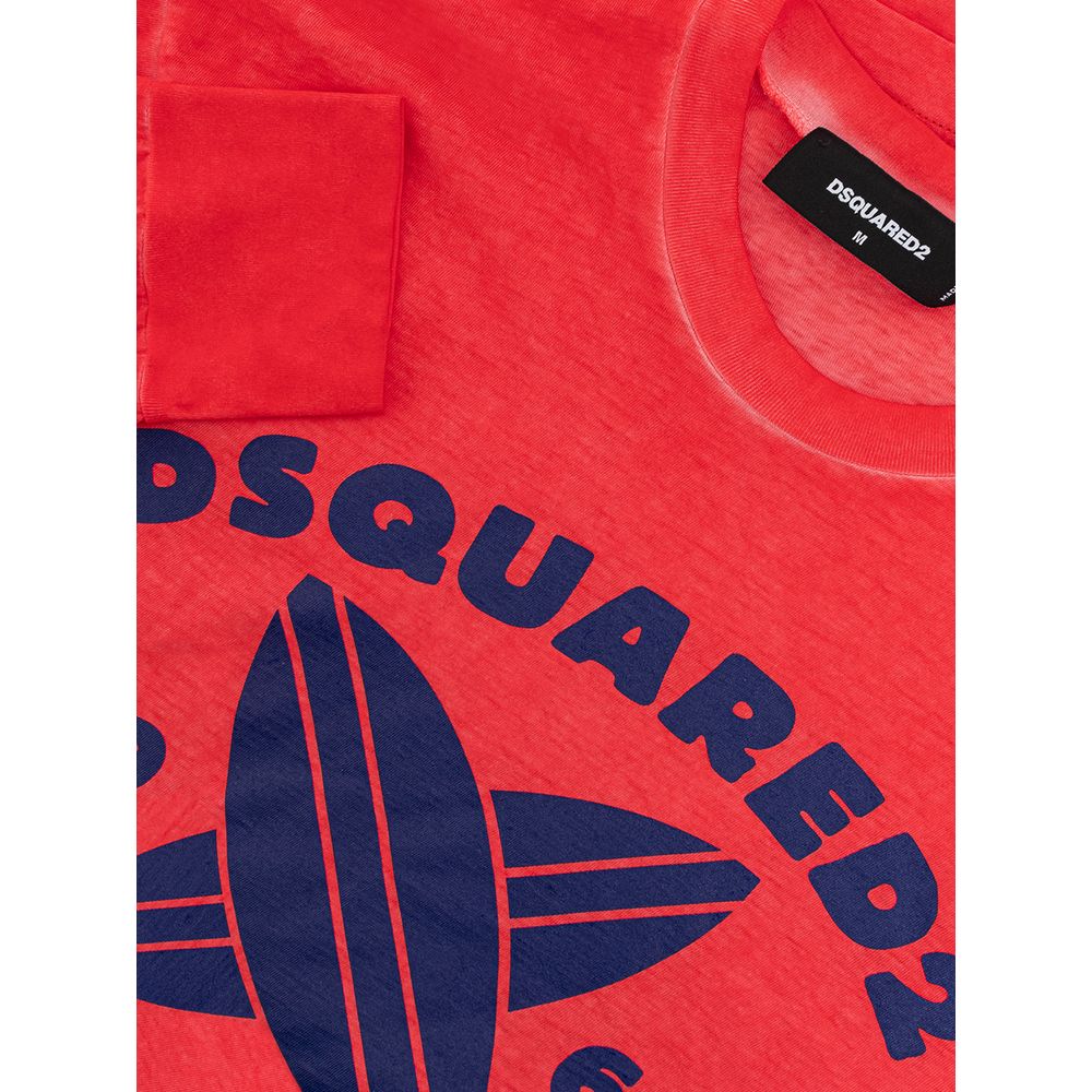 Dsquared² Red Cotton T-Shirt