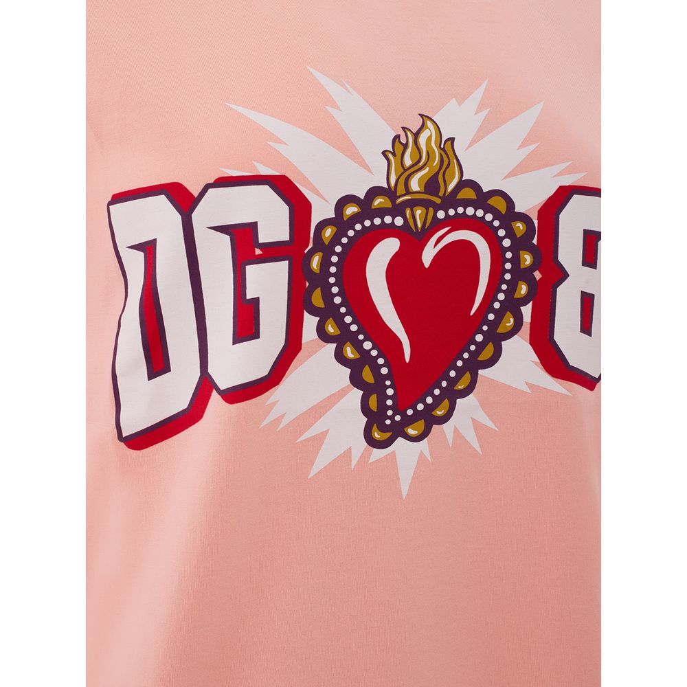 Dolce & Gabbana Elegant Pink Cotton Top