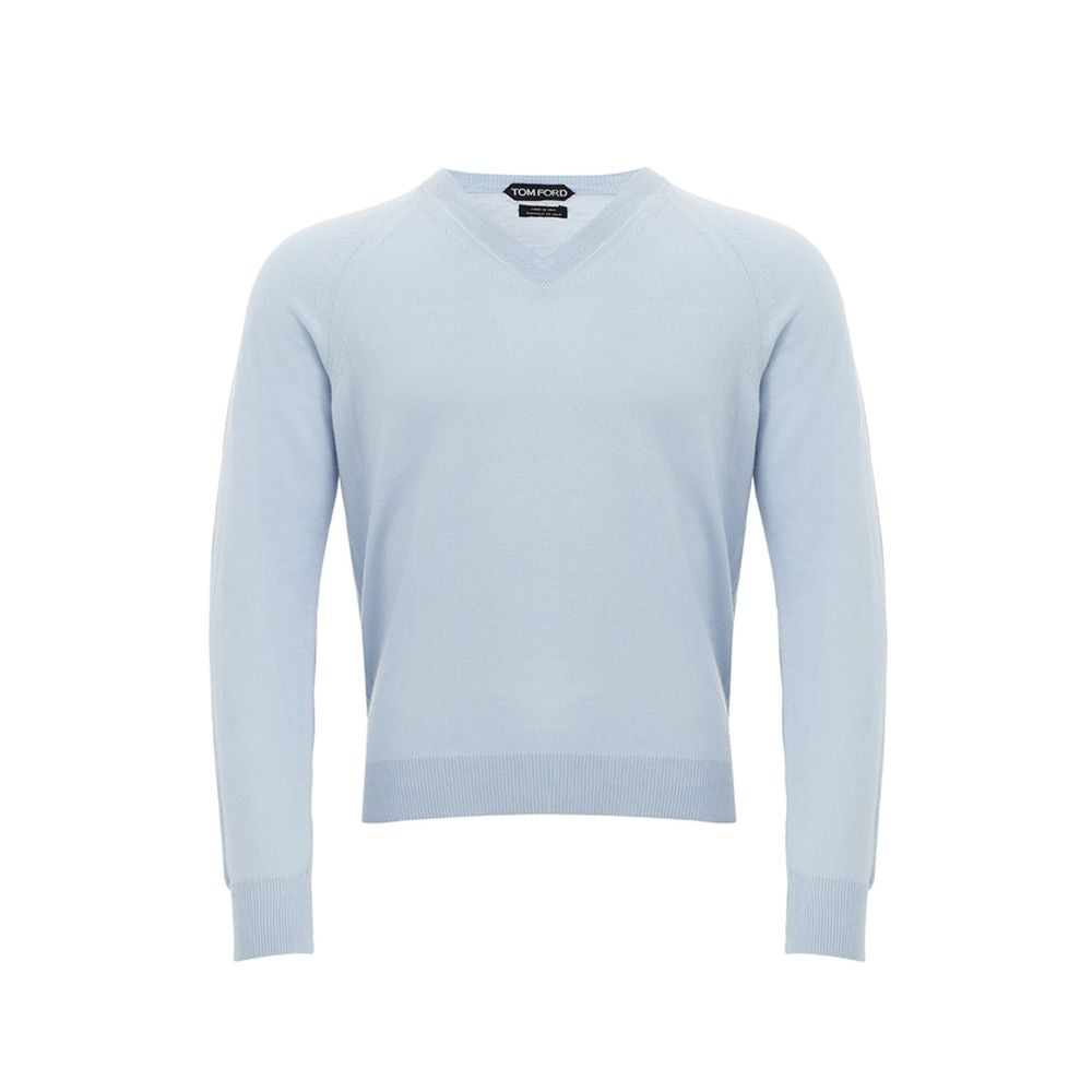 Tom Ford Turquoise Wool T-Shirt