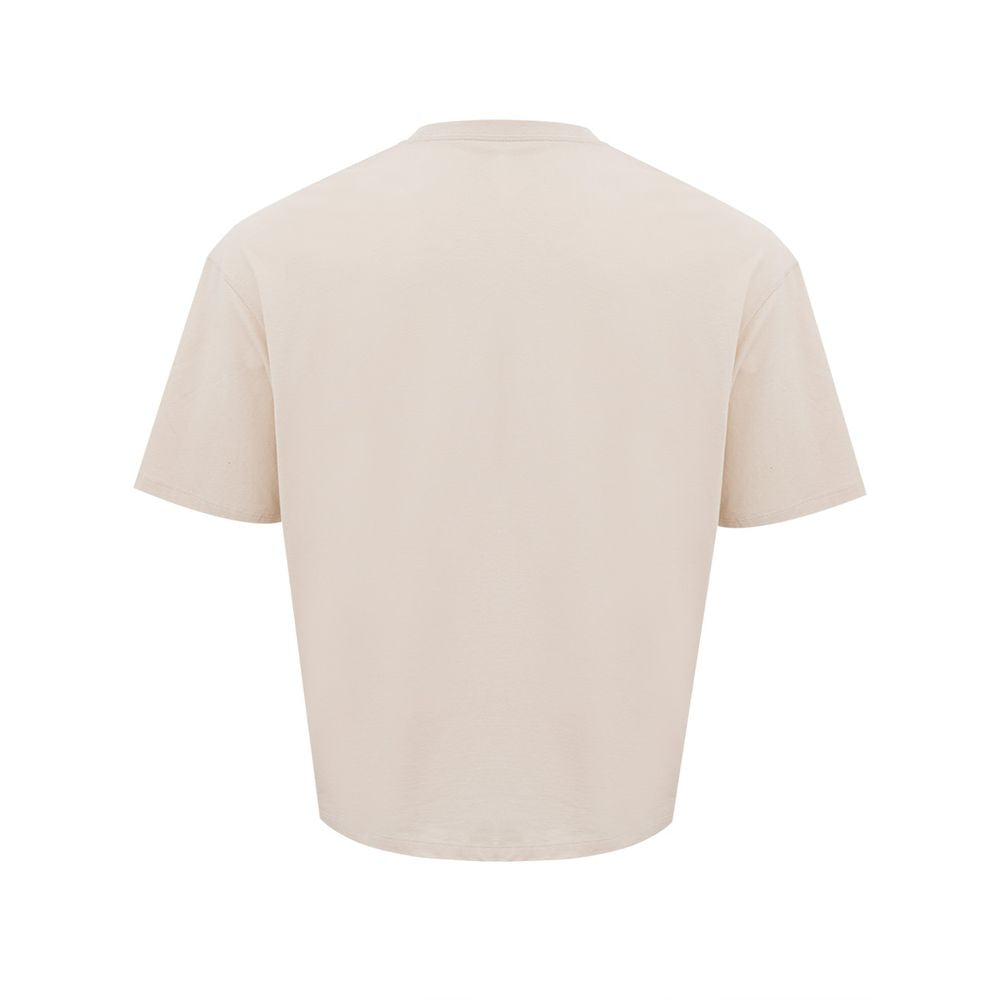 Armani Exchange Elegant Beige Cotton Tee for the Modern Man