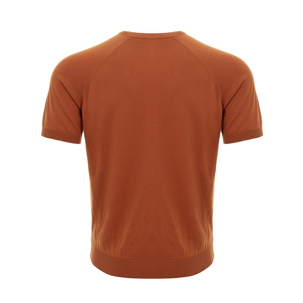 Gran Sasso Brown Cotton T-Shirt - Timeless Casualwear