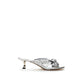 Jimmy Choo Elegant Silver Leather Sandals