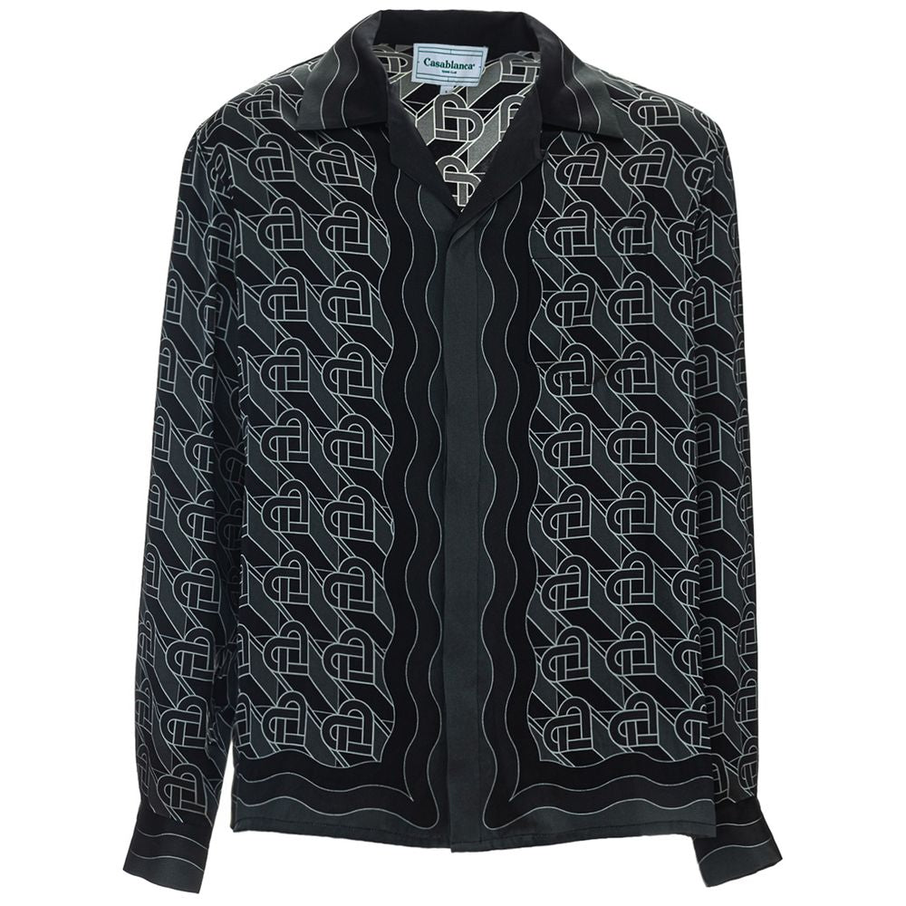 Casablanca Black Silk Shirt