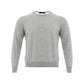 Gran Sasso Elegant Gray Silk-Cotton Sweater