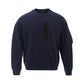 Armani Exchange Sleek Cotton Blue Sweater for Stylish Men