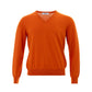 Gran Sasso Elegant Cotton Orange Sweater for Men