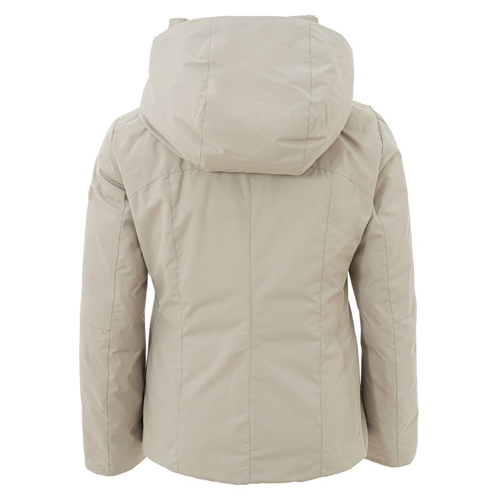 Peuterey Elegant Beige Polyester Jacket for Women